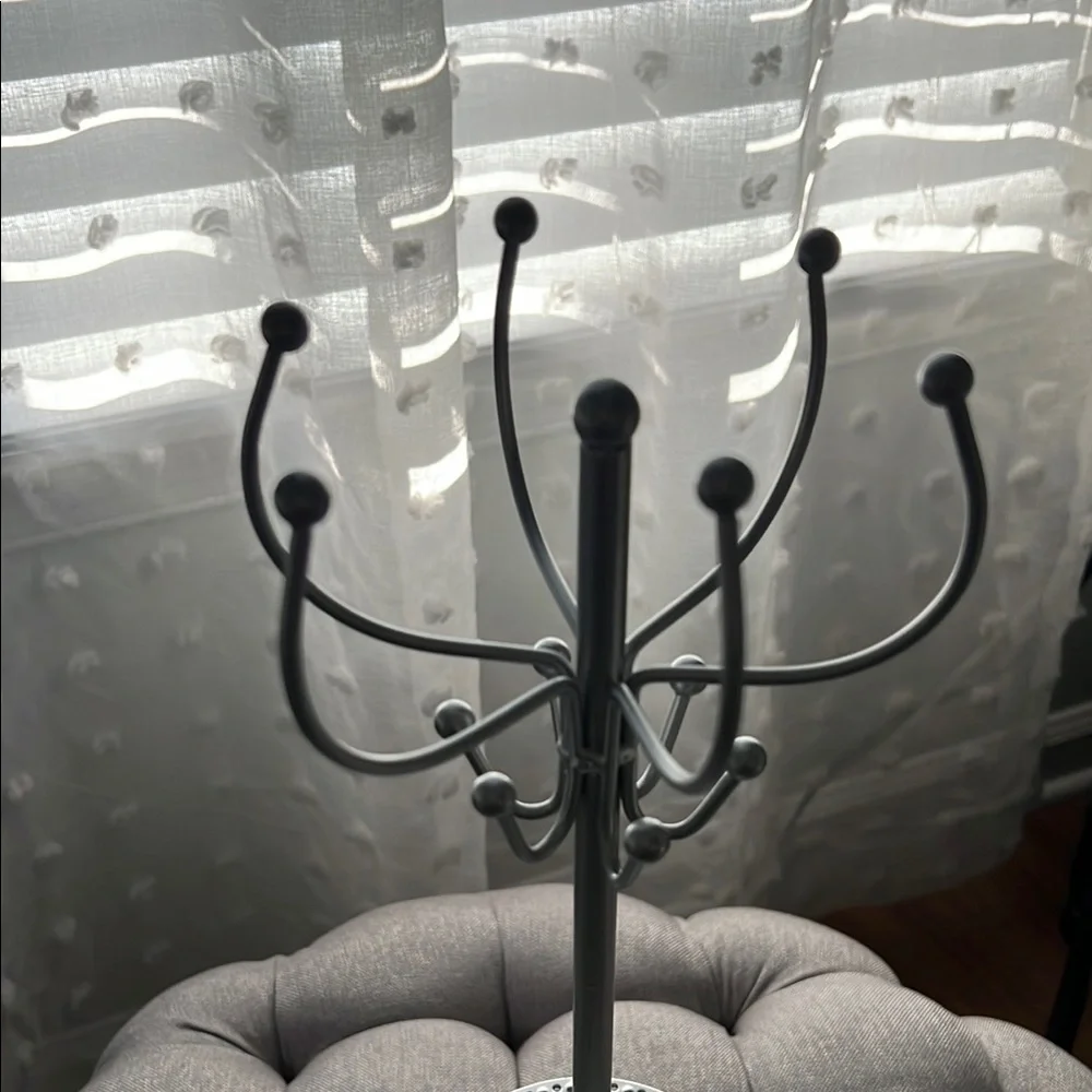 Gray Jewelry Organizer Stand Bracelet Necklace Earring Holder